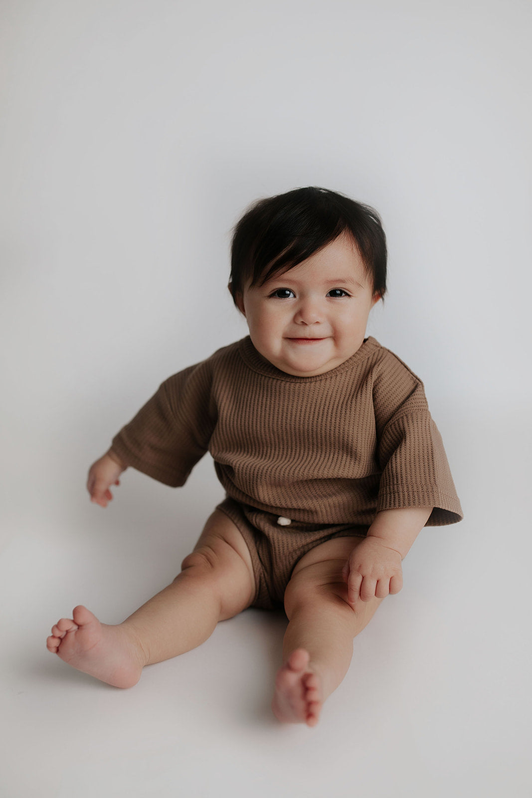 Cocoa Sands Brown Waffle Two Piece Set