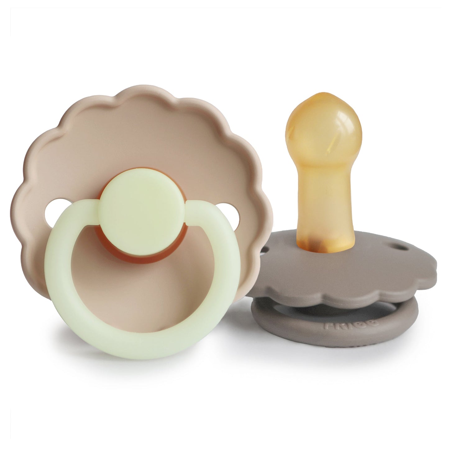 FRIGG Daisy Night Natural Rubber Pacifier 2-Pack