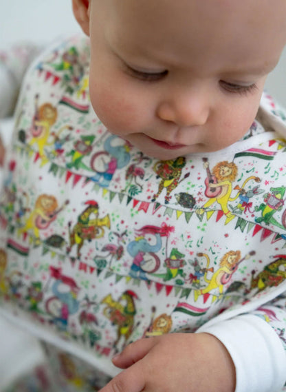 Musical Jubilee Bib in White