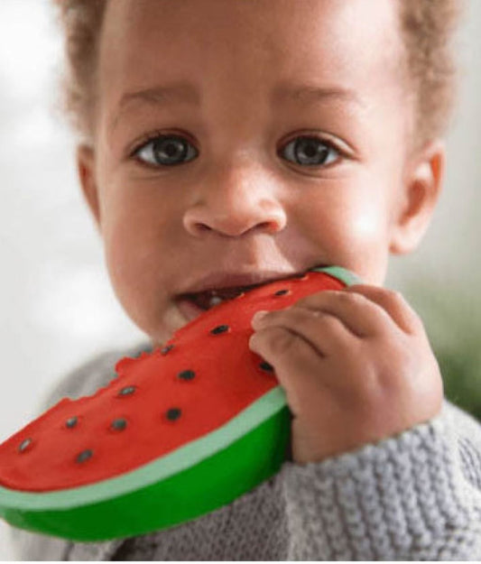 Wally the Watermelon Natural Rubber Teether