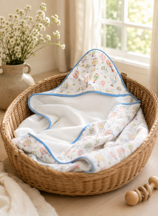 Hooded Bath Towel - Up Up & Away