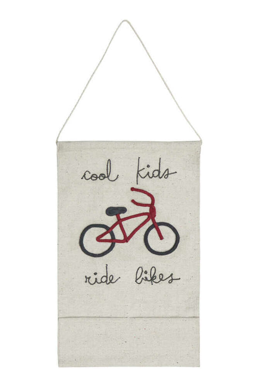 Eco-City Cool Kids Ride Bikes Wall Pocket Hanger