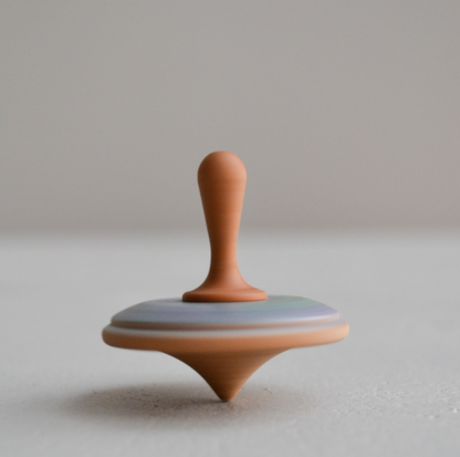 Wooden Spinning Top Toy painted