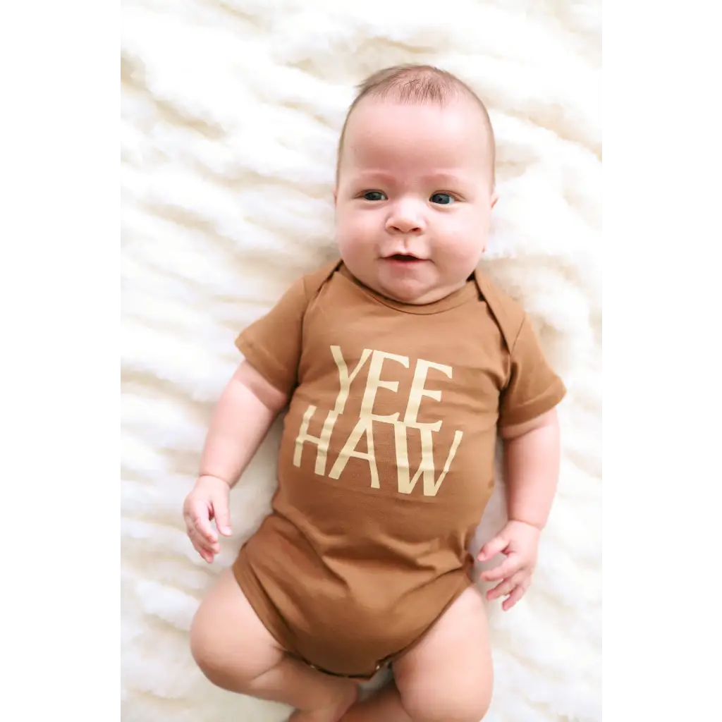 Yee Haw Organic Cotton Baby Onesie
