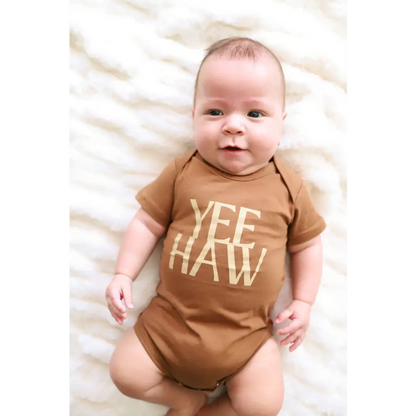 Yee Haw Organic Cotton Baby Onesie
