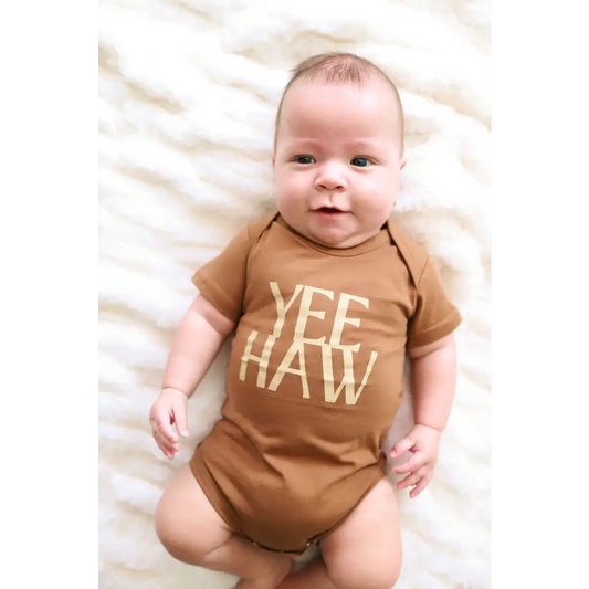 Yee Haw Organic Cotton Baby Onesie