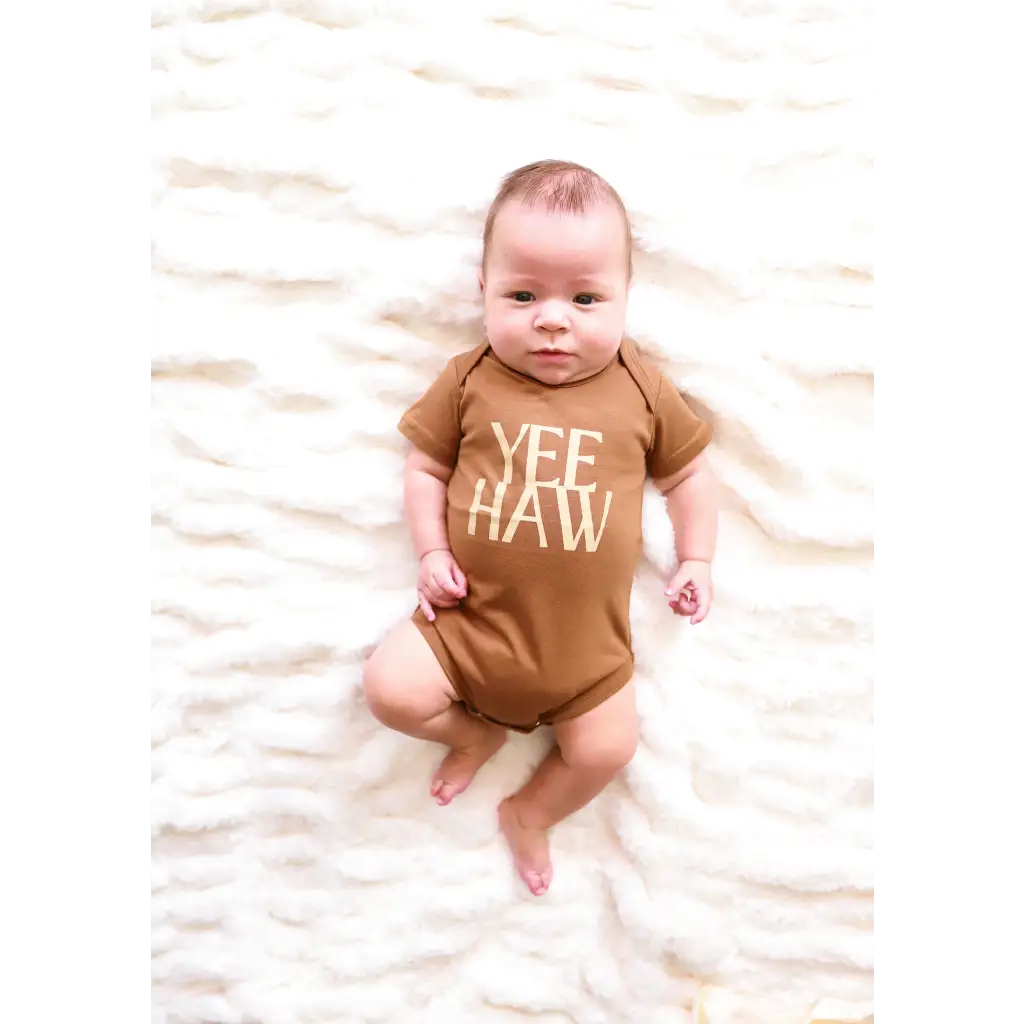Yee Haw Organic Cotton Baby Onesie