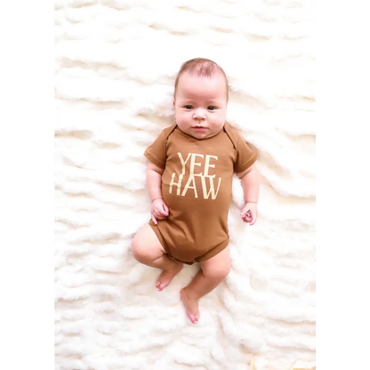 Yee Haw Organic Cotton Baby Onesie