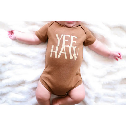 Yee Haw Organic Cotton Baby Onesie