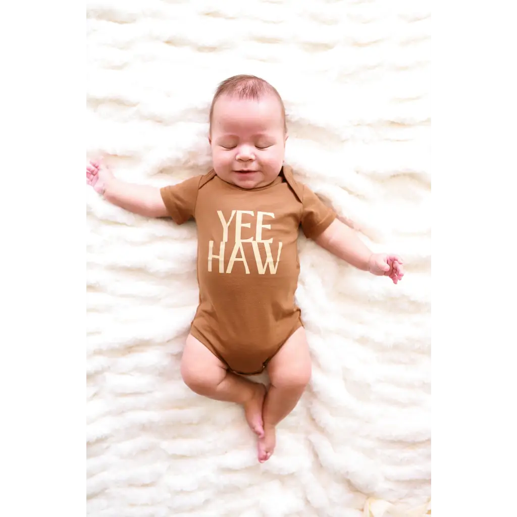 Yee Haw Organic Cotton Baby Onesie