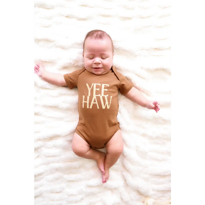 Yee Haw Organic Cotton Baby Onesie