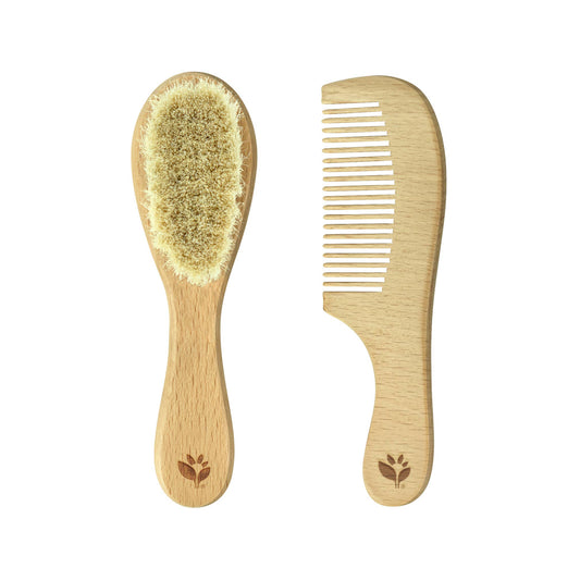 Wooden Baby Brush & Comb
